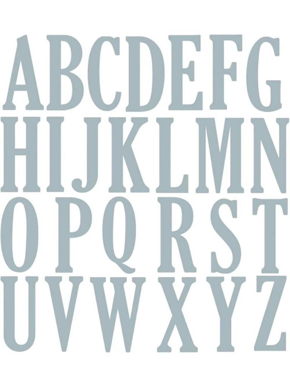26 Uppercase Alphabet Cutting Dies - 4 Inch Metal Stencils for DIY Cards
